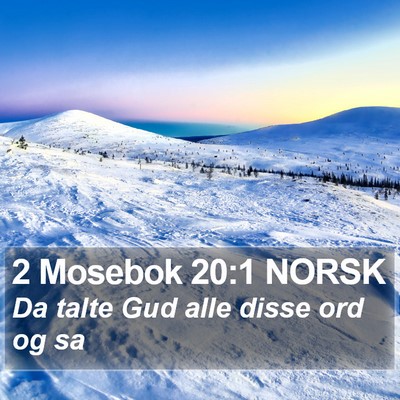 2 Mosebok 20:1 NORSK Bible Verse Image