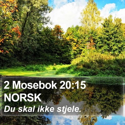 2 Mosebok 20:15 NORSK Bible Verse Image