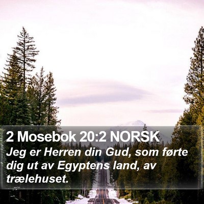2 Mosebok 20:2 NORSK Bible Verse Image