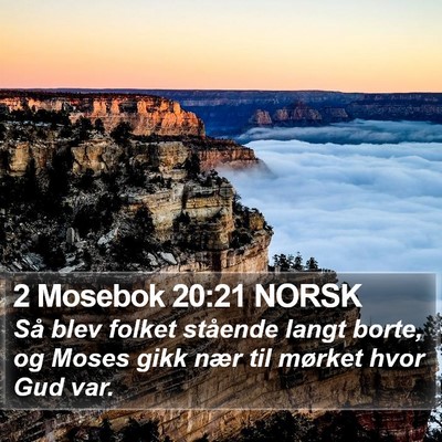2 Mosebok 20:21 NORSK Bible Verse Image