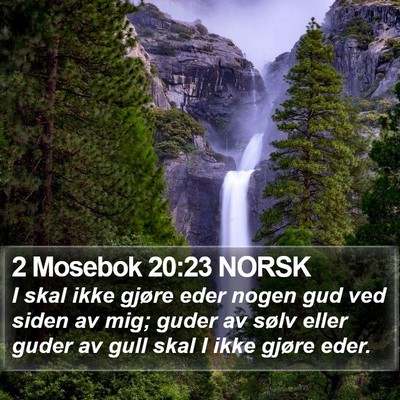 2 Mosebok 20:23 NORSK Bible Verse Image