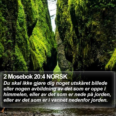 2 Mosebok 20:4 NORSK Bible Verse Image