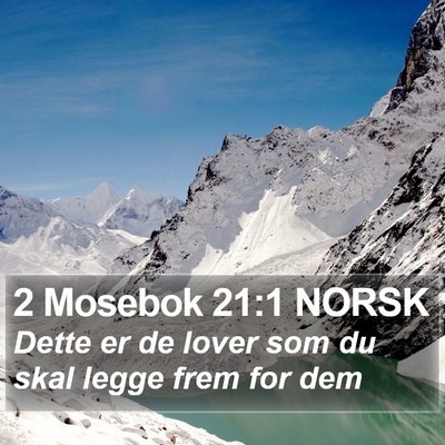 2 Mosebok 21:1 NORSK Bible Verse Image