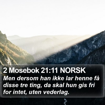 2 Mosebok 21:11 NORSK Bible Verse Image