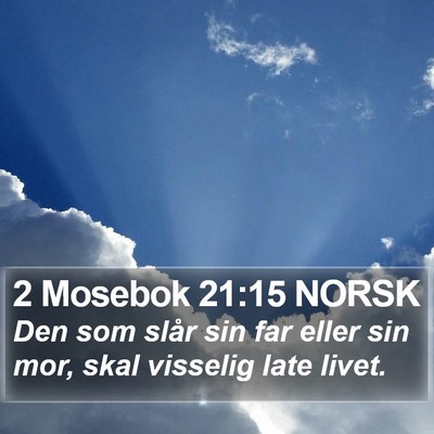 2 Mosebok 21:15 NORSK Bible Verse Image