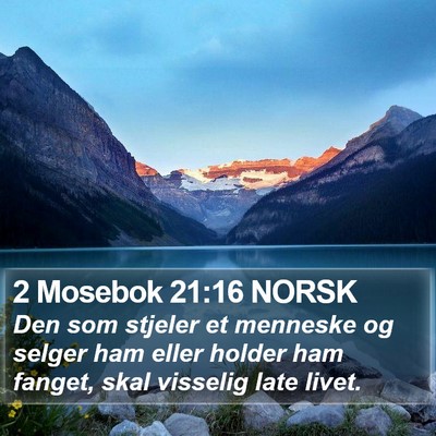 2 Mosebok 21:16 NORSK Bible Verse Image