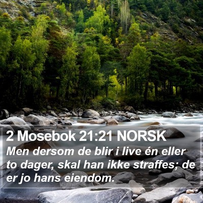 2 Mosebok 21:21 NORSK Bible Verse Image