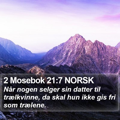2 Mosebok 21:7 NORSK Bible Verse Image