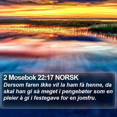 2 Mosebok 22:17 NORSK Bible Verse Image