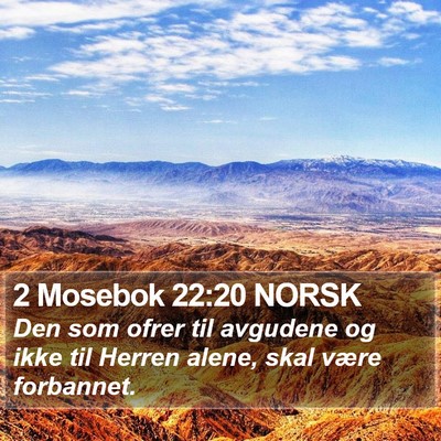 2 Mosebok 22:20 NORSK Bible Verse Image