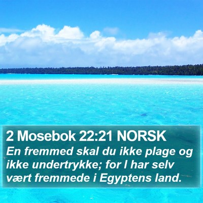 2 Mosebok 22:21 NORSK Bible Verse Image