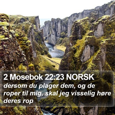 2 Mosebok 22:23 NORSK Bible Verse Image