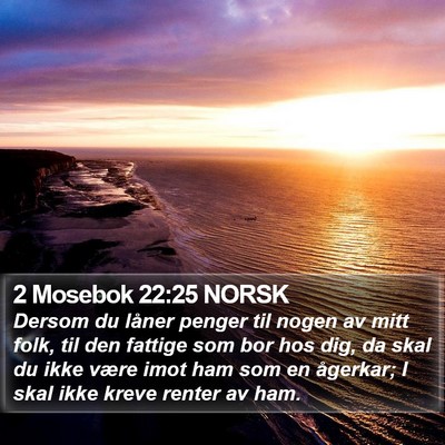 2 Mosebok 22:25 NORSK Bible Verse Image
