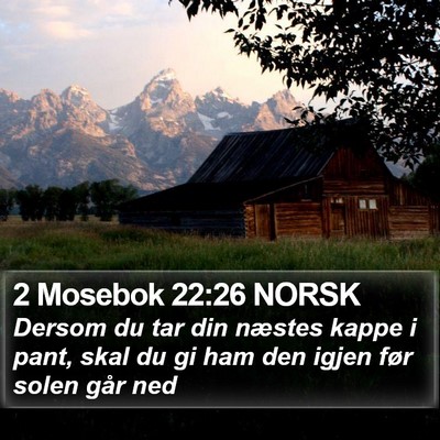 2 Mosebok 22:26 NORSK Bible Verse Image