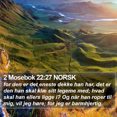 2 Mosebok 22:27 NORSK Bible Verse Image