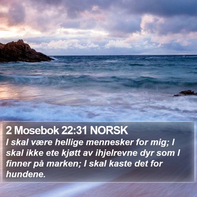 2 Mosebok 22:31 NORSK Bible Verse Image