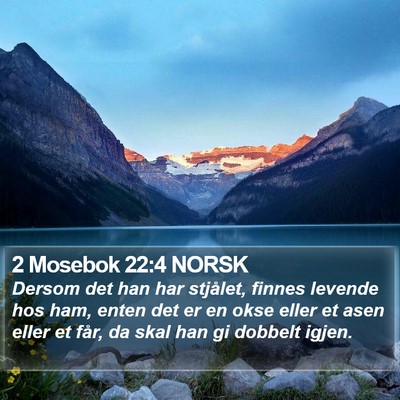 2 Mosebok 22:4 NORSK Bible Verse Image