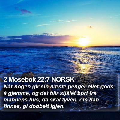 2 Mosebok 22:7 NORSK Bible Verse Image