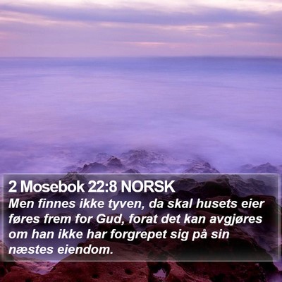 2 Mosebok 22:8 NORSK Bible Verse Image