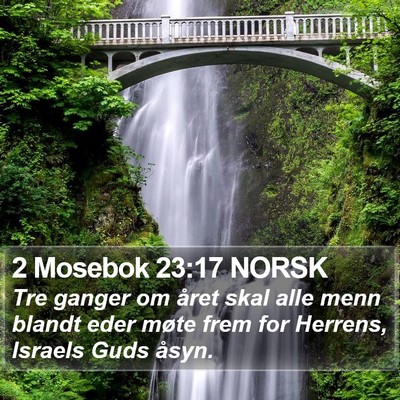 2 Mosebok 23:17 NORSK Bible Verse Image