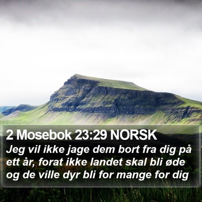 2 Mosebok 23:29 NORSK Bible Verse Image