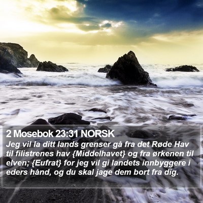 2 Mosebok 23:31 NORSK Bible Verse Image