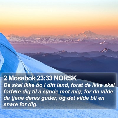 2 Mosebok 23:33 NORSK Bible Verse Image