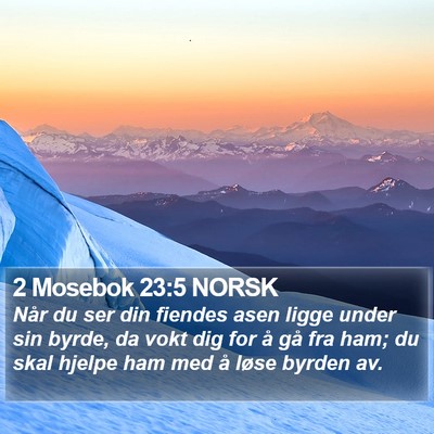 2 Mosebok 23:5 NORSK Bible Verse Image