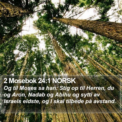 2 Mosebok 24:1 NORSK Bible Verse Image