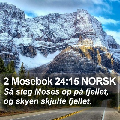 2 Mosebok 24:15 NORSK Bible Verse Image