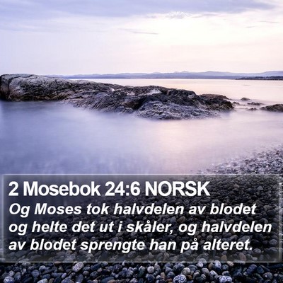 2 Mosebok 24:6 NORSK Bible Verse Image