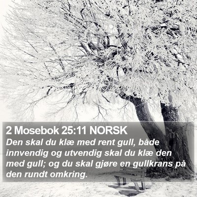 2 Mosebok 25:11 NORSK Bible Verse Image
