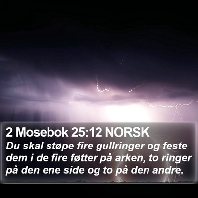 2 Mosebok 25:12 NORSK Bible Verse Image