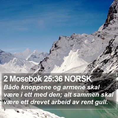2 Mosebok 25:36 NORSK Bible Verse Image