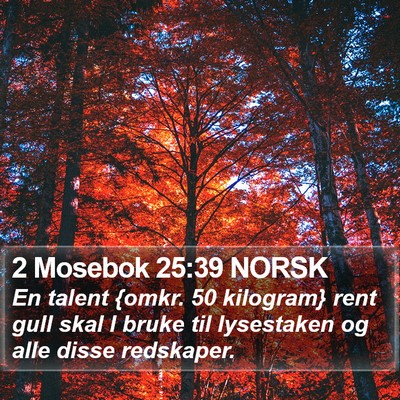 2 Mosebok 25:39 NORSK Bible Verse Image