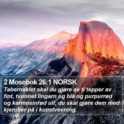 2 Mosebok 26:1 NORSK Bible Verse Image
