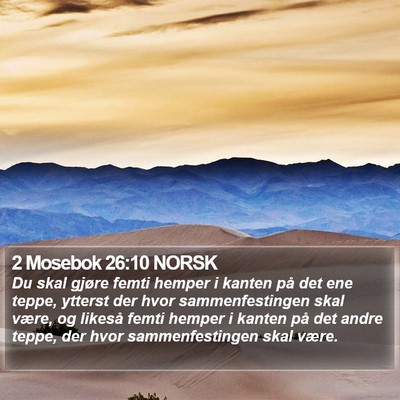 2 Mosebok 26:10 NORSK Bible Verse Image