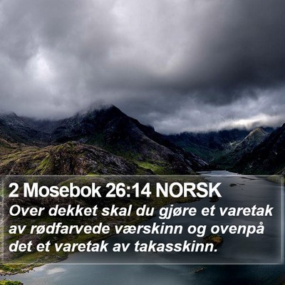 2 Mosebok 26:14 NORSK Bible Verse Image