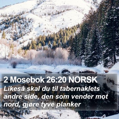 2 Mosebok 26:20 NORSK Bible Verse Image