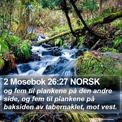 2 Mosebok 26:27 NORSK Bible Verse Image
