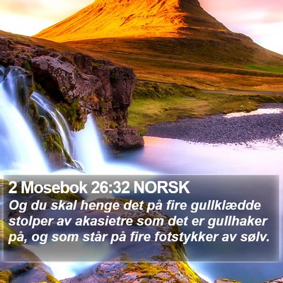 2 Mosebok 26:32 NORSK Bible Verse Image