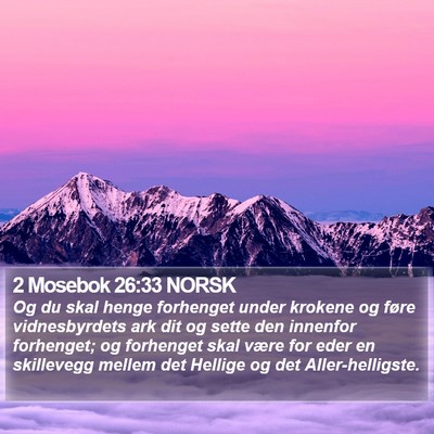 2 Mosebok 26:33 NORSK Bible Verse Image