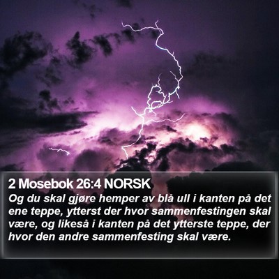2 Mosebok 26:4 NORSK Bible Verse Image