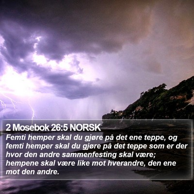 2 Mosebok 26:5 NORSK Bible Verse Image