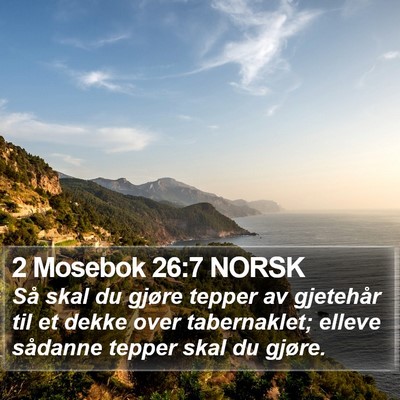 2 Mosebok 26:7 NORSK Bible Verse Image