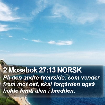 2 Mosebok 27:13 NORSK Bible Verse Image