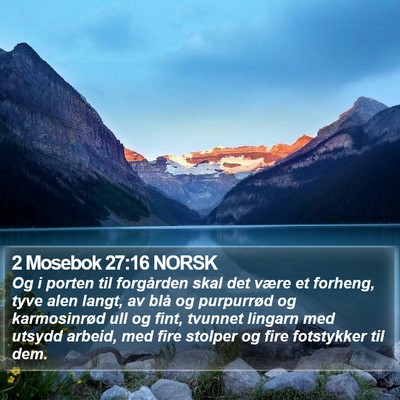 2 Mosebok 27:16 NORSK Bible Verse Image