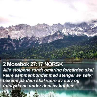 2 Mosebok 27:17 NORSK Bible Verse Image