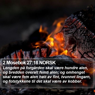 2 Mosebok 27:18 NORSK Bible Verse Image
