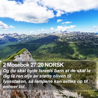 2 Mosebok 27:20 NORSK Bible Verse Image